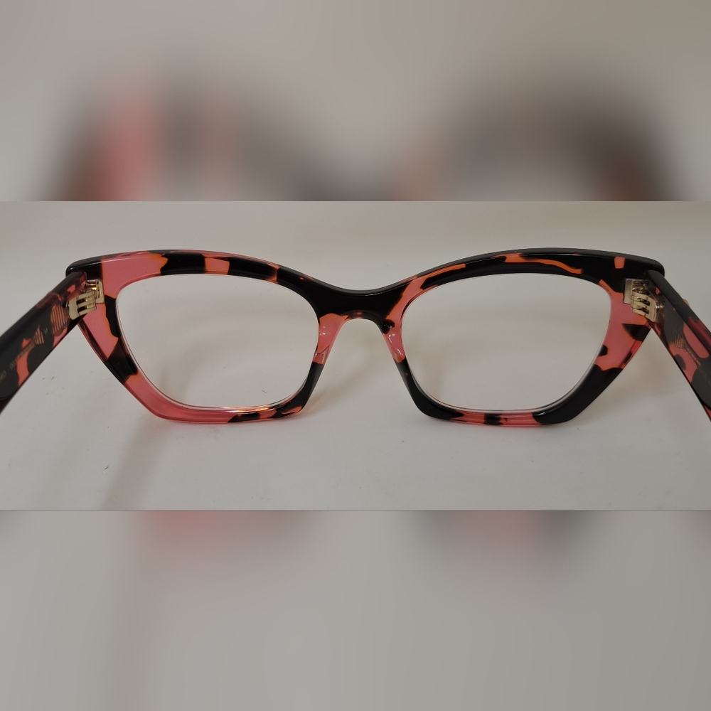 Gucci Women's Eye Glasses Red Havana Transparent Cat Eye GG1334O 003 52-20-145 - Picture 5 of 16